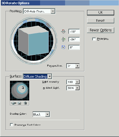   3D Rotate Options