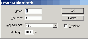   Create Gradient Mesh