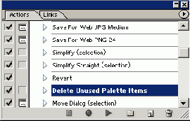  Delete Unused Palette Items   Actions